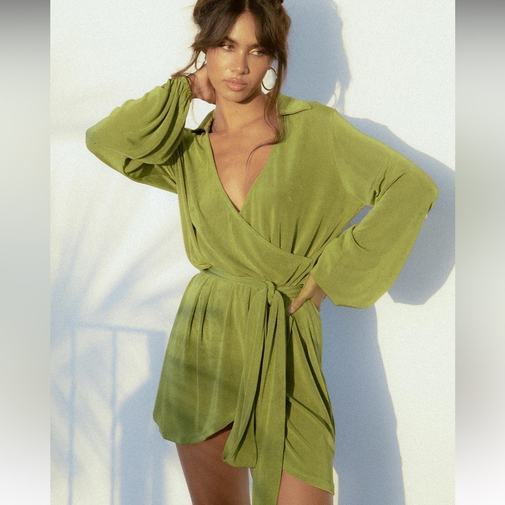 Party Time Mini Dress Green